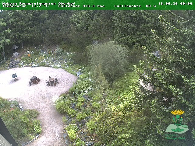 Archiv Foto Webcam Oberhof - Blick in den Rennsteiggarten