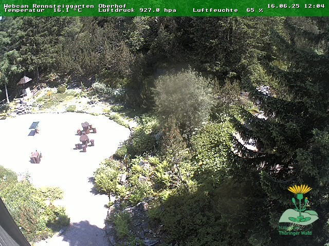 Archiv Foto Webcam Oberhof - Blick in den Rennsteiggarten