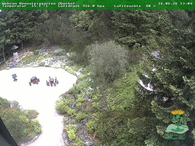 Archiv Foto Webcam Oberhof - Blick in den Rennsteiggarten