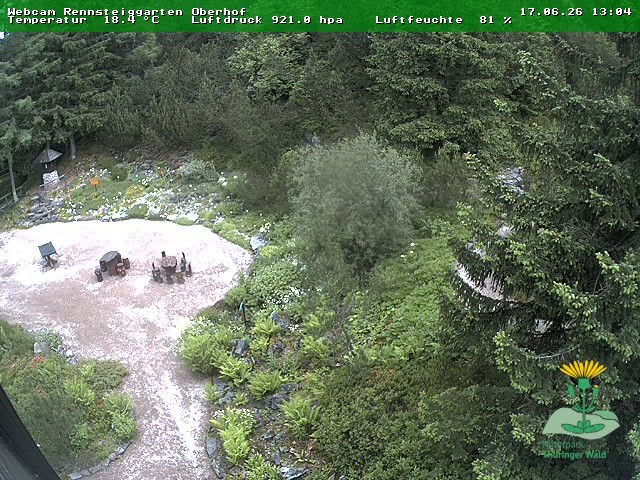 Archiv Foto Webcam Oberhof - Blick in den Rennsteiggarten
