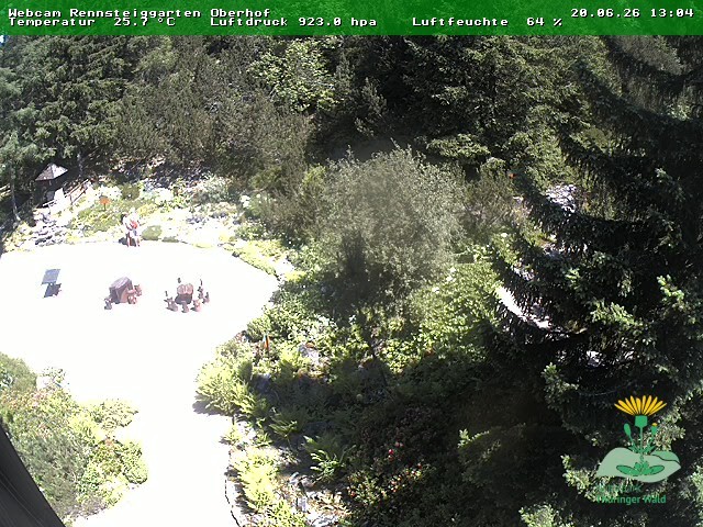 Archived image Webcam Oberhof - Botanical Garden