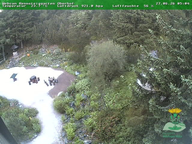 Archiv Foto Webcam Oberhof - Blick in den Rennsteiggarten