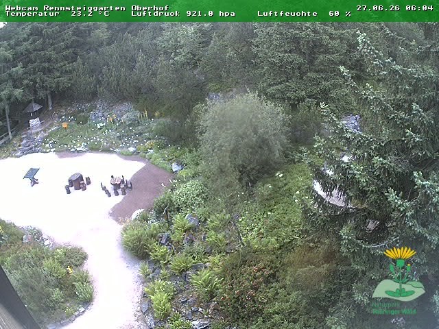 Archiv Foto Webcam Oberhof - Blick in den Rennsteiggarten