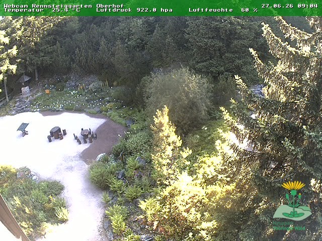 Archiv Foto Webcam Oberhof - Blick in den Rennsteiggarten