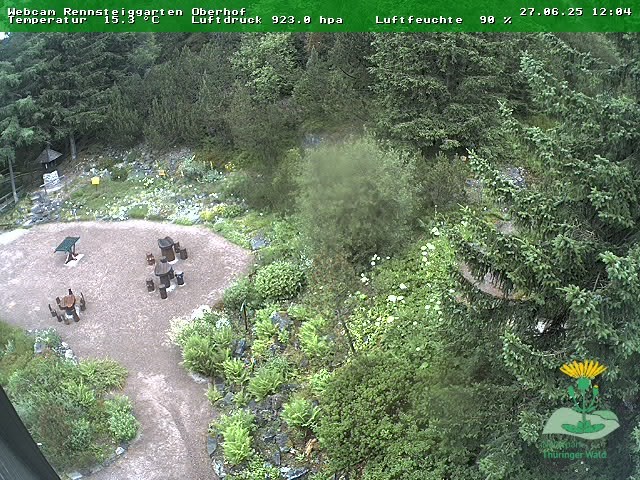 Archiv Foto Webcam Oberhof - Blick in den Rennsteiggarten