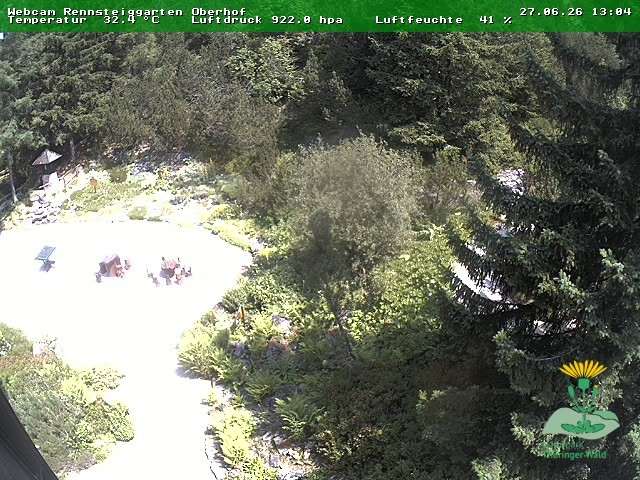 Archiv Foto Webcam Oberhof - Blick in den Rennsteiggarten