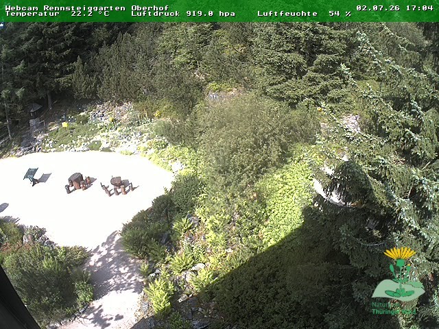 Archiv Foto Webcam Oberhof - Blick in den Rennsteiggarten