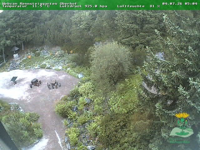 Archiv Foto Webcam Oberhof - Blick in den Rennsteiggarten