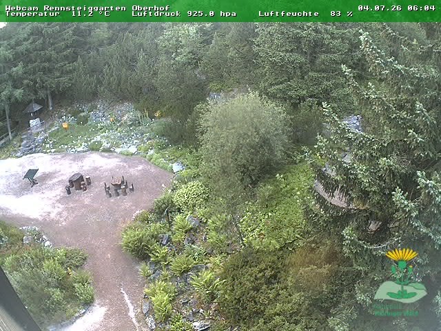 Archiv Foto Webcam Oberhof - Blick in den Rennsteiggarten