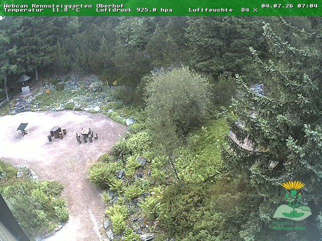 Archiv Foto Webcam Oberhof - Blick in den Rennsteiggarten