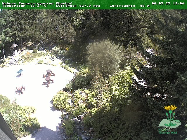 Archiv Foto Webcam Oberhof - Blick in den Rennsteiggarten