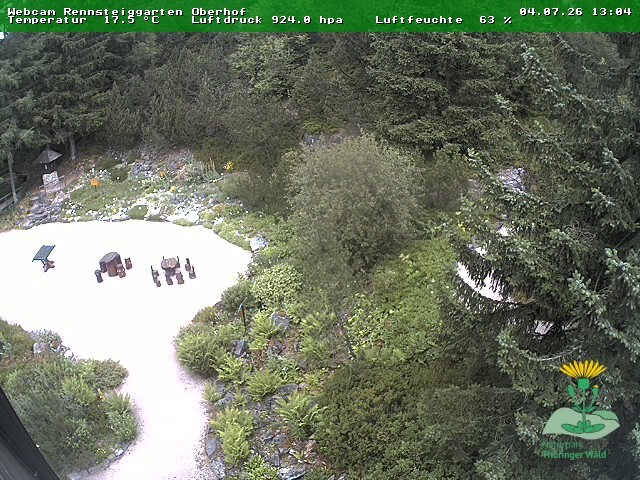 Archiv Foto Webcam Oberhof - Blick in den Rennsteiggarten
