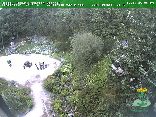 Archiv Foto Webcam Oberhof - Blick in den Rennsteiggarten