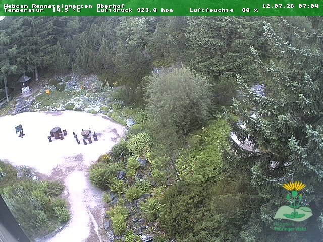 Archiv Foto Webcam Oberhof - Blick in den Rennsteiggarten