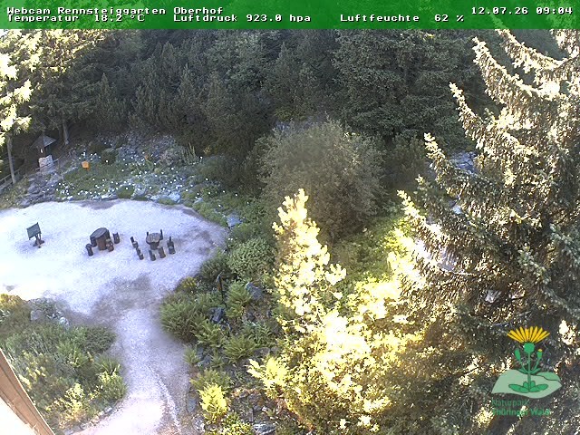 Archiv Foto Webcam Oberhof - Blick in den Rennsteiggarten