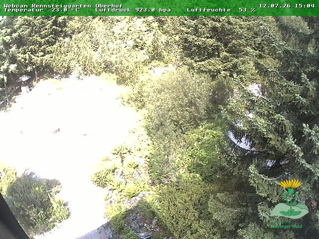 Archiv Foto Webcam Oberhof - Blick in den Rennsteiggarten