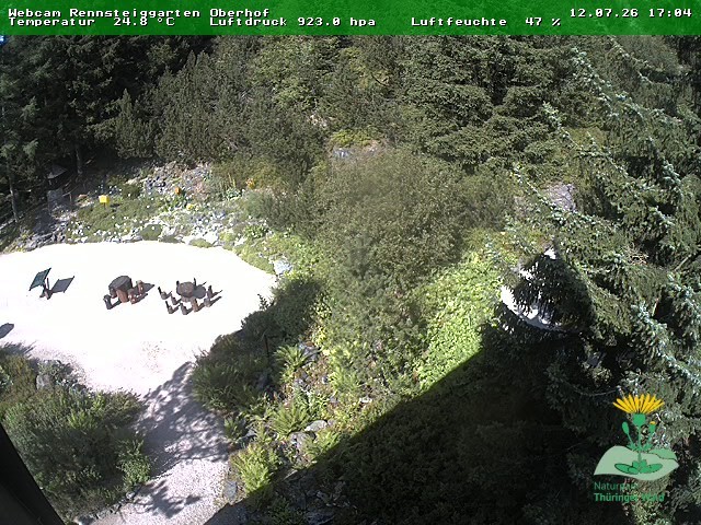 Archiv Foto Webcam Oberhof - Blick in den Rennsteiggarten