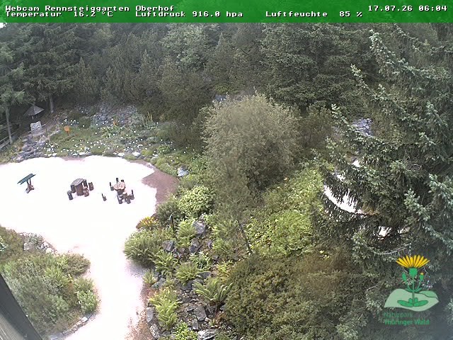 Archived image Webcam Oberhof - Botanical Garden
