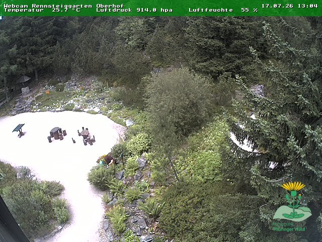 Archived image Webcam Oberhof - Botanical Garden