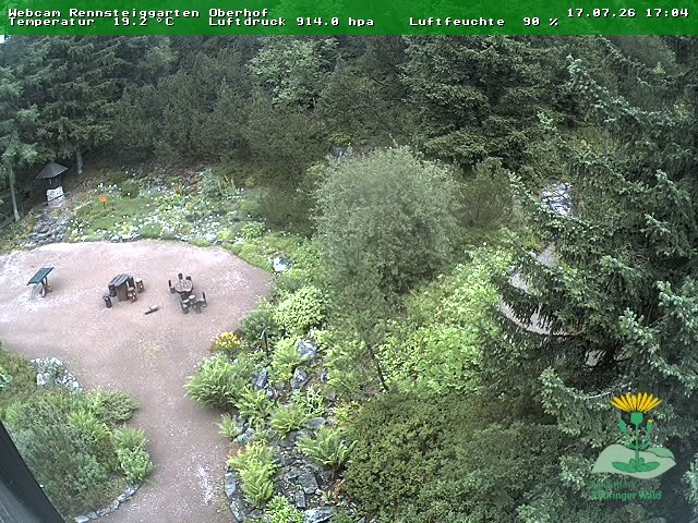 Archiv Foto Webcam Oberhof - Blick in den Rennsteiggarten