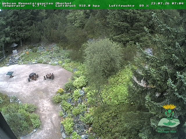 Archiv Foto Webcam Oberhof - Blick in den Rennsteiggarten