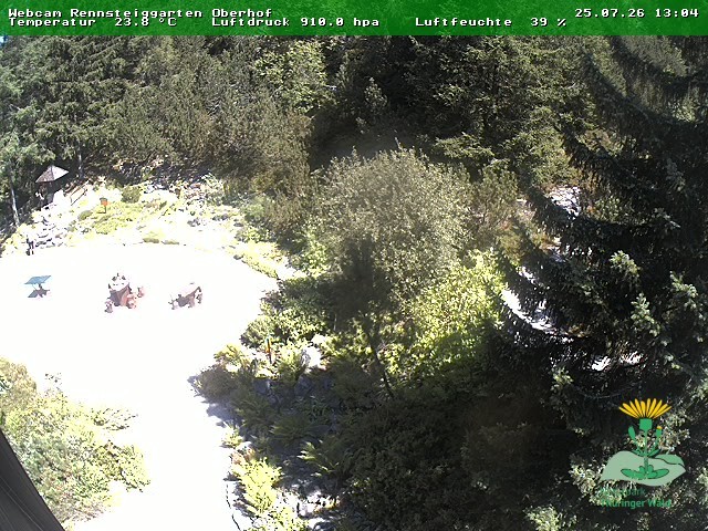 Archiv Foto Webcam Oberhof - Blick in den Rennsteiggarten