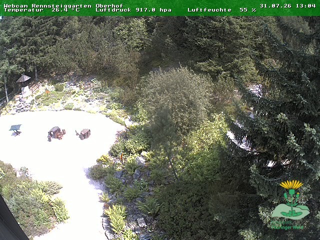 Archiv Foto Webcam Oberhof - Blick in den Rennsteiggarten