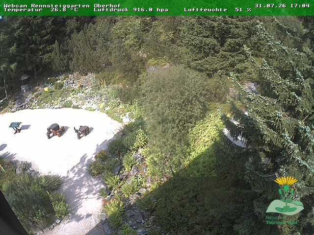 Archiv Foto Webcam Oberhof - Blick in den Rennsteiggarten