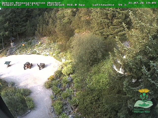 Archiv Foto Webcam Oberhof - Blick in den Rennsteiggarten