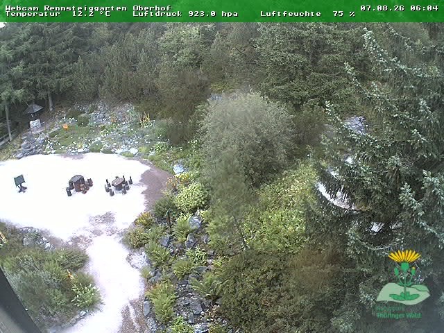 Archiv Foto Webcam Oberhof - Blick in den Rennsteiggarten