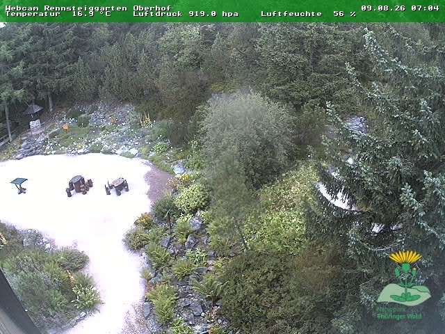 Archiv Foto Webcam Oberhof - Blick in den Rennsteiggarten