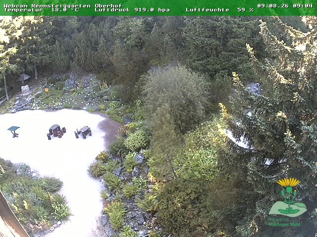 Archiv Foto Webcam Oberhof - Blick in den Rennsteiggarten