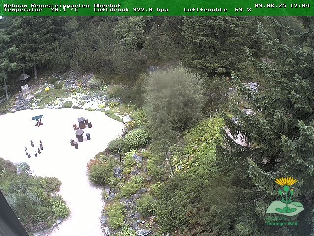 Archiv Foto Webcam Oberhof - Blick in den Rennsteiggarten