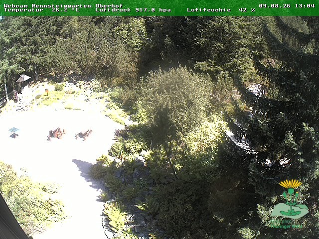 Archiv Foto Webcam Oberhof - Blick in den Rennsteiggarten