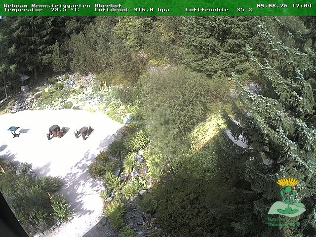 Archiv Foto Webcam Oberhof - Blick in den Rennsteiggarten