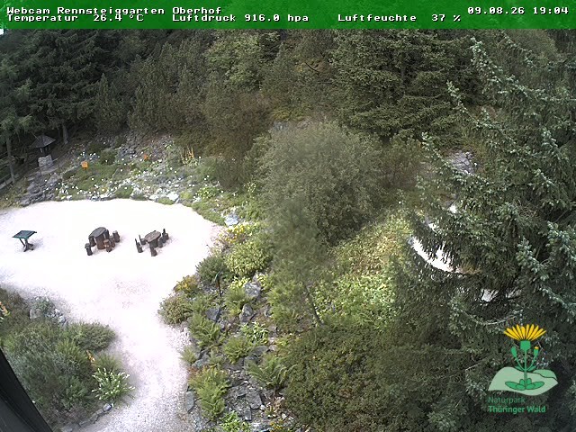 Archiv Foto Webcam Oberhof - Blick in den Rennsteiggarten