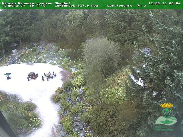 Archiv Foto Webcam Oberhof - Blick in den Rennsteiggarten