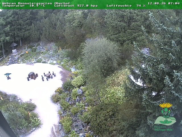 Archiv Foto Webcam Oberhof - Blick in den Rennsteiggarten