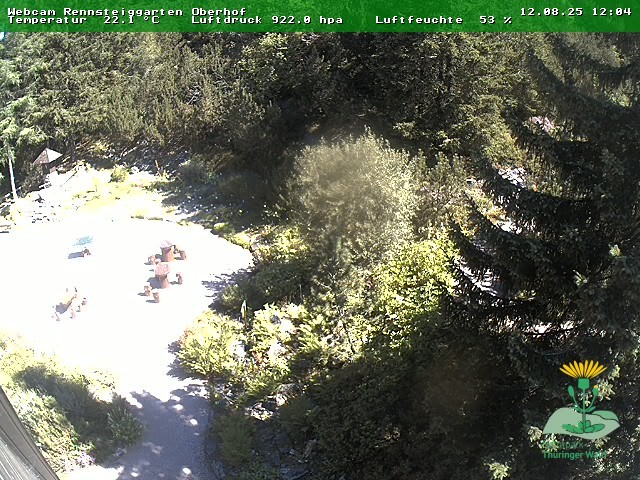 Archiv Foto Webcam Oberhof - Blick in den Rennsteiggarten