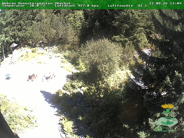 Archiv Foto Webcam Oberhof - Blick in den Rennsteiggarten