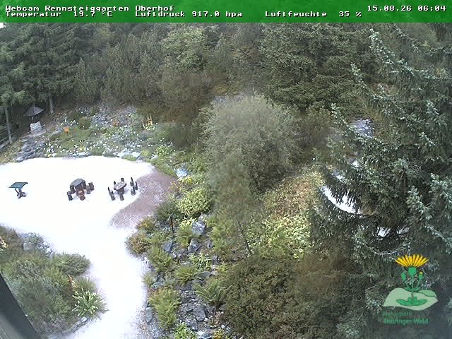 Archiv Foto Webcam Oberhof - Blick in den Rennsteiggarten