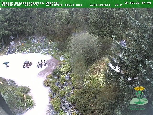 Archiv Foto Webcam Oberhof - Blick in den Rennsteiggarten