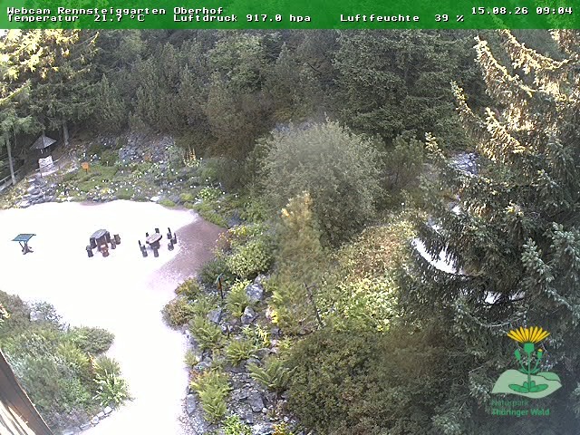 Archiv Foto Webcam Oberhof - Blick in den Rennsteiggarten