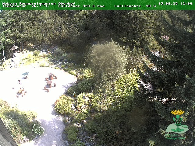Archiv Foto Webcam Oberhof - Blick in den Rennsteiggarten