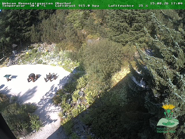 Archiv Foto Webcam Oberhof - Blick in den Rennsteiggarten