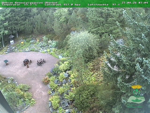 Archiv Foto Webcam Oberhof - Blick in den Rennsteiggarten