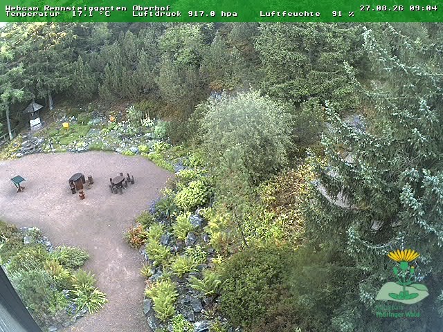 Archiv Foto Webcam Oberhof - Blick in den Rennsteiggarten