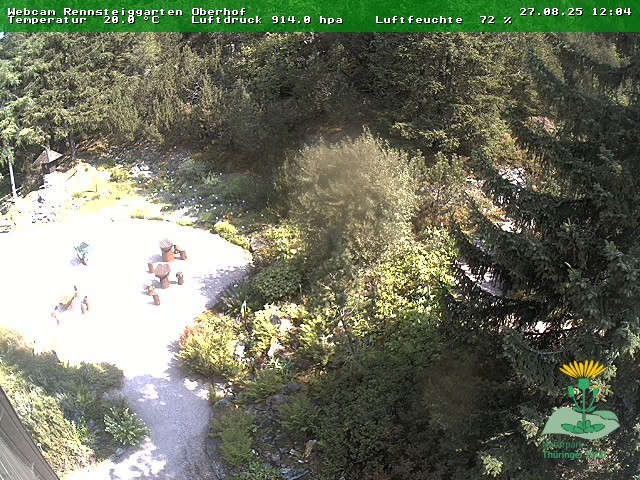 Archiv Foto Webcam Oberhof - Blick in den Rennsteiggarten