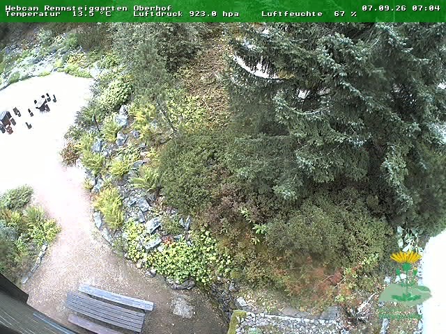 Archived image Webcam Oberhof - Botanical Garden
