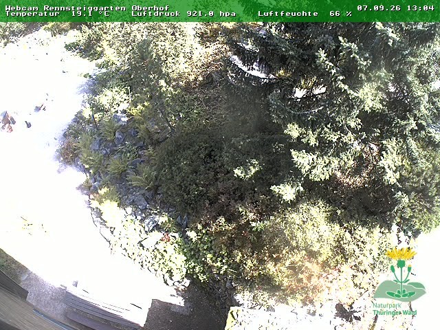 Archived image Webcam Oberhof - Botanical Garden